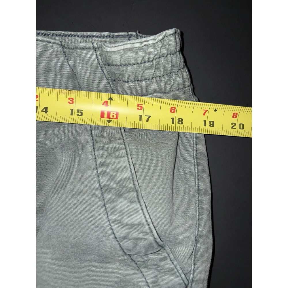 American Eagle Outfitters Real Good Pant Womens 18 Green Cotton Cargo Stretch - Picture 7 of 9